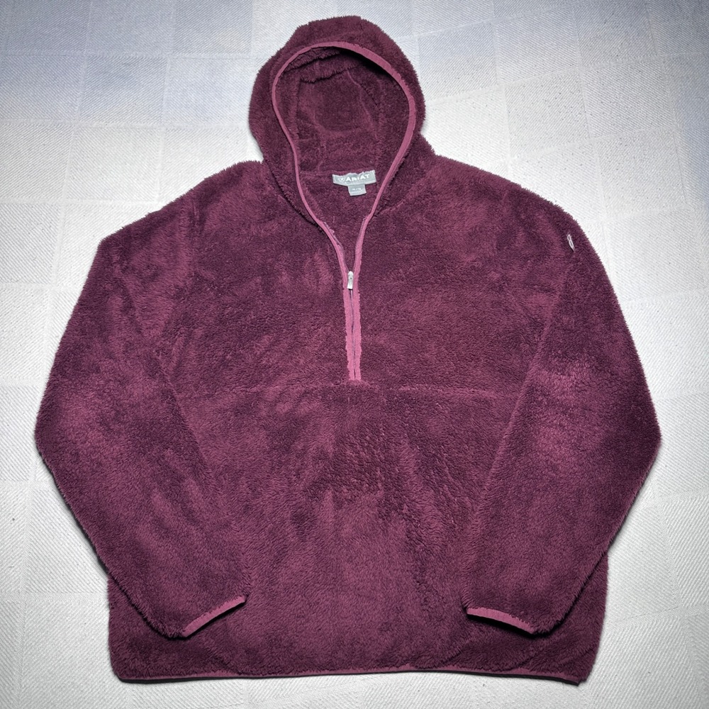 Ariat Berber Pullover Sweatshirt Womens XL AriatTek 1/2 Zip Fleece Windsor Wine